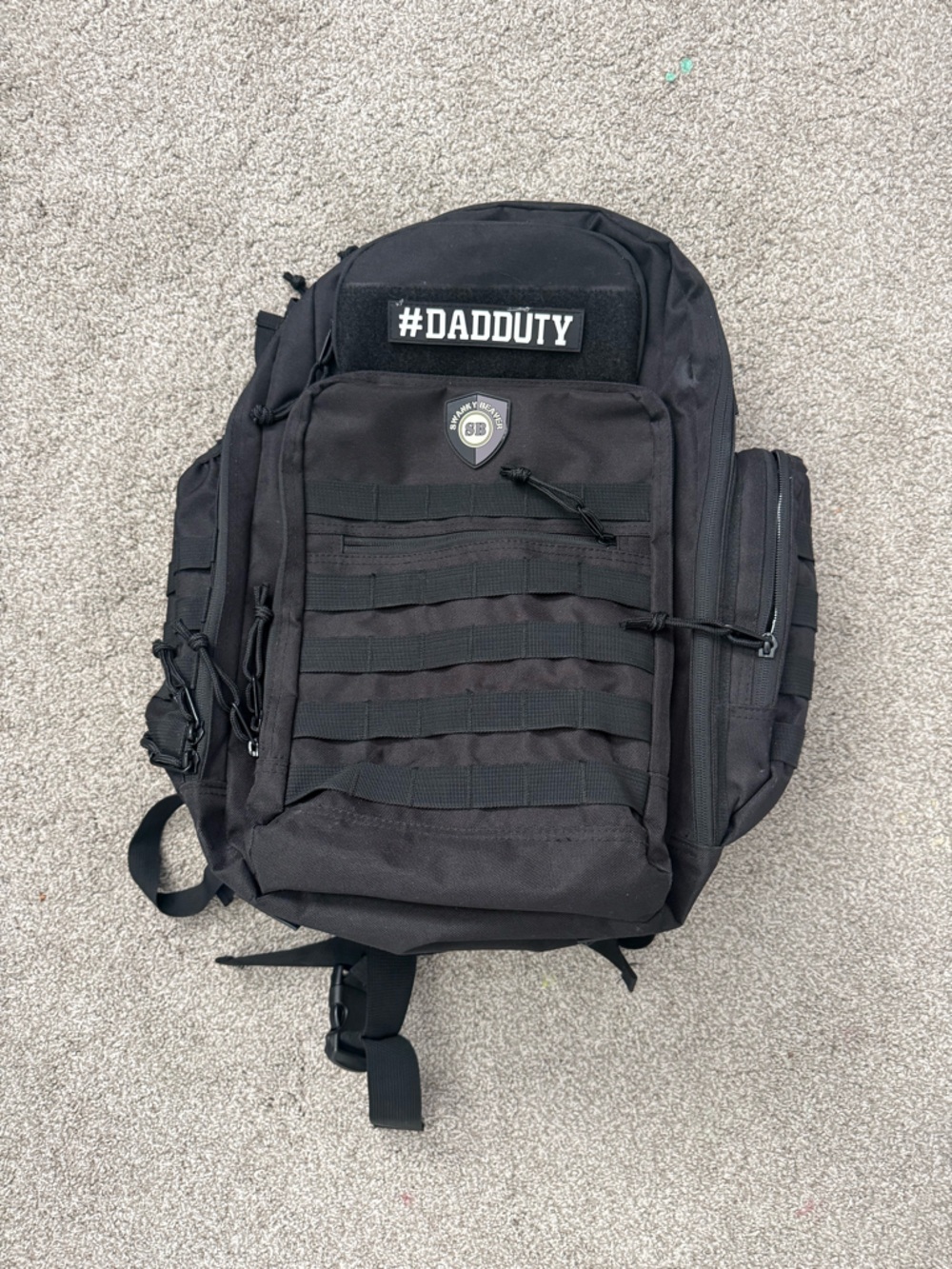 Dad Diaper Backpack - Black Tactical Men's Backpack - Unbranded